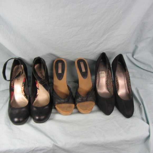 Diba Shoes - diba girl mary janes "Heather" BLACK high heels size 11 (CL119)